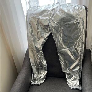 Shiny Silver Pants